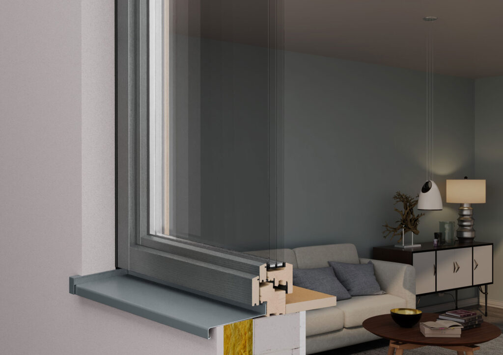 Querschnitt eines Doppelfensters von "Twindow"